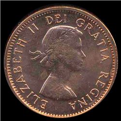 1962 Canada 1c GEM BU MS66+ Red (COI-7998)
