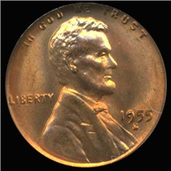 1955S Linc 1c Graded GEM Red Toned With Errors (COI-6231)