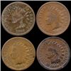 Image 1 : 1869 Indian Cent Lot of 4 Better Circulated RARE (COI-7473)