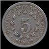 Image 1 : 1868 Shield Nickel Repunched Date (COI-7776)