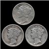 Image 1 : 1928P/D/S Mercury Dimes Hi Grade Set of 3 (COI-8473)