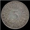 Image 2 : 1958G Germany Silver 5 Mark Hi Grade (COI-8498)