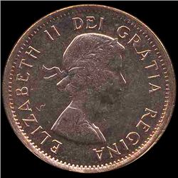 1961 Canada 1c GEM BU MS65 Red (COI-7997)