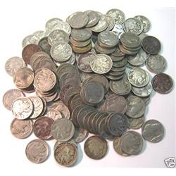 Lot of 100 Buffalo Nickels- No Date