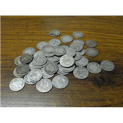 Lot Of 50 Barber Dimes