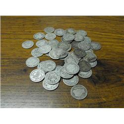Lot Of 50 Barber Dimes