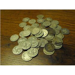 Lot Of 50 Barber Dimes