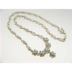 Natural 2.0 ctw Diamond Necklace 14K White Gold