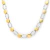 Image 1 : Natural 4.5 ctw Diamond Necklace 14K Multi tone Gold