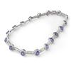 Genuine 45 ctw Tanzanite & Diamond Necklace 14K Gold