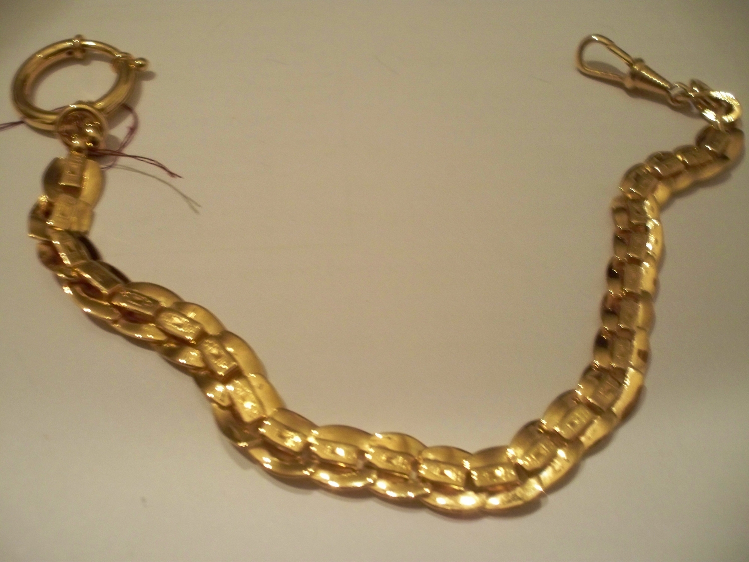 18K Gold Plated Pocket Watch Chain