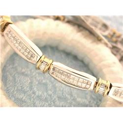 14k Gold Bracelet with Diamonds