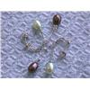 Image 3 : Dangling Pearl and Silver Earrings