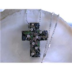 Gold Necklace with Cross Pendant