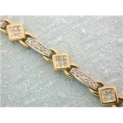 14k Gold Bracelet with Diamonds