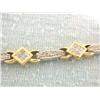 Image 2 : 14k Gold Bracelet with Diamonds