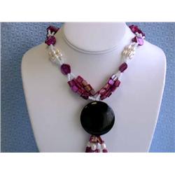 Gemstones and Pearl Necklace
