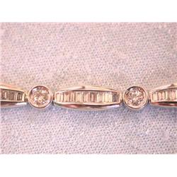 14k Gold Bracelet with Diamonds