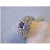Image 1 : 14k Gold Diamond Ring with Tanzanite