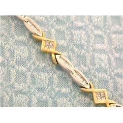 14k Gold Bracelet with Diamonds