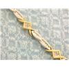Image 1 : 14k Gold Bracelet with Diamonds