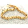 Image 2 : 14k Gold Bracelet with Diamonds