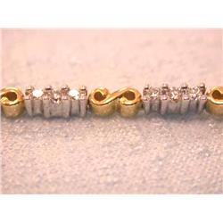 14k Gold Bracelet with Diamonds