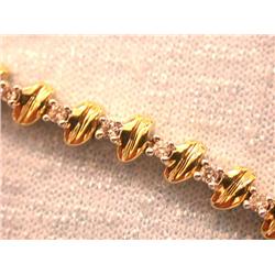 14k Gold Bracelet with Diamonds