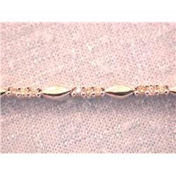 14k Gold Bracelet with Diamonds