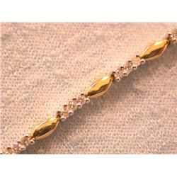14k Gold Bracelet with Diamonds