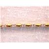 Image 1 : 14k Gold Bracelet with Diamonds