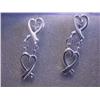 Image 1 : Sterling Silver Dangling Earrings made in ITALY