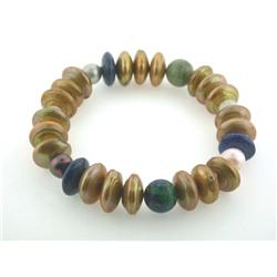 Pearls and Gemstones Elastic Bracelet