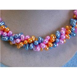 Colored Fresh Water Pearl Necklace
