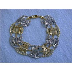 14k Yellow and White Gold Bracelet
