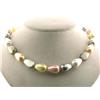 Image 1 : Shell Pearl Necklace with Silver Clasp