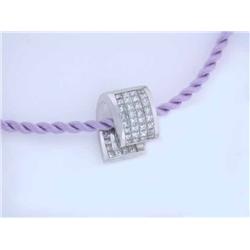 14k White Gold Diamond Pendant