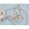 Image 3 : 14k Gold Necklace with Ribbon Pendant