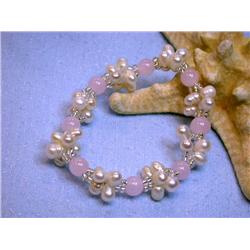 Fresh Water Pearl and Colored Gemstone Bracelet