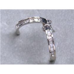 14k White Gold Diamond Earrings