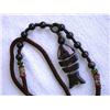 Image 3 : String Necklace with Colored Gemstone Pendant