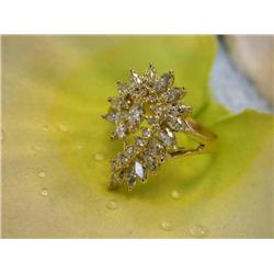 14k Yellow Gold Diamond Ring