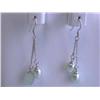 Image 3 : Dangling Pearl and Silver Earrings