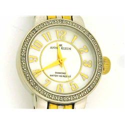AK Anne Klein #10-8893MPTT Women's Genuine Diamond Collection Bracelet Watch
