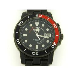 Seiko Men's SKA389 Kinetic Black Ion Watch