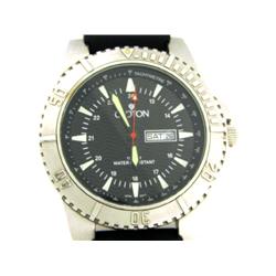 CROTON TACHYMETER BLACK RUBBER STRAP