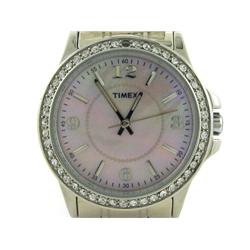 Timex Women's T2M834 Crystal Accented Silver-Tone Dress Stainless Steel Bracelet Watch