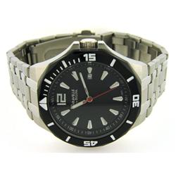 Caravelle by Bulova Men's 45B110 Black Dial Stainless Steel Watch