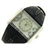 Image 2 : POLICE MENS WATCH DATE 10812J LEATHER BLACK SILVER TONE