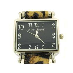 BETSEY JOHNSON Leopard Metal Bracelet Watch BJ6026